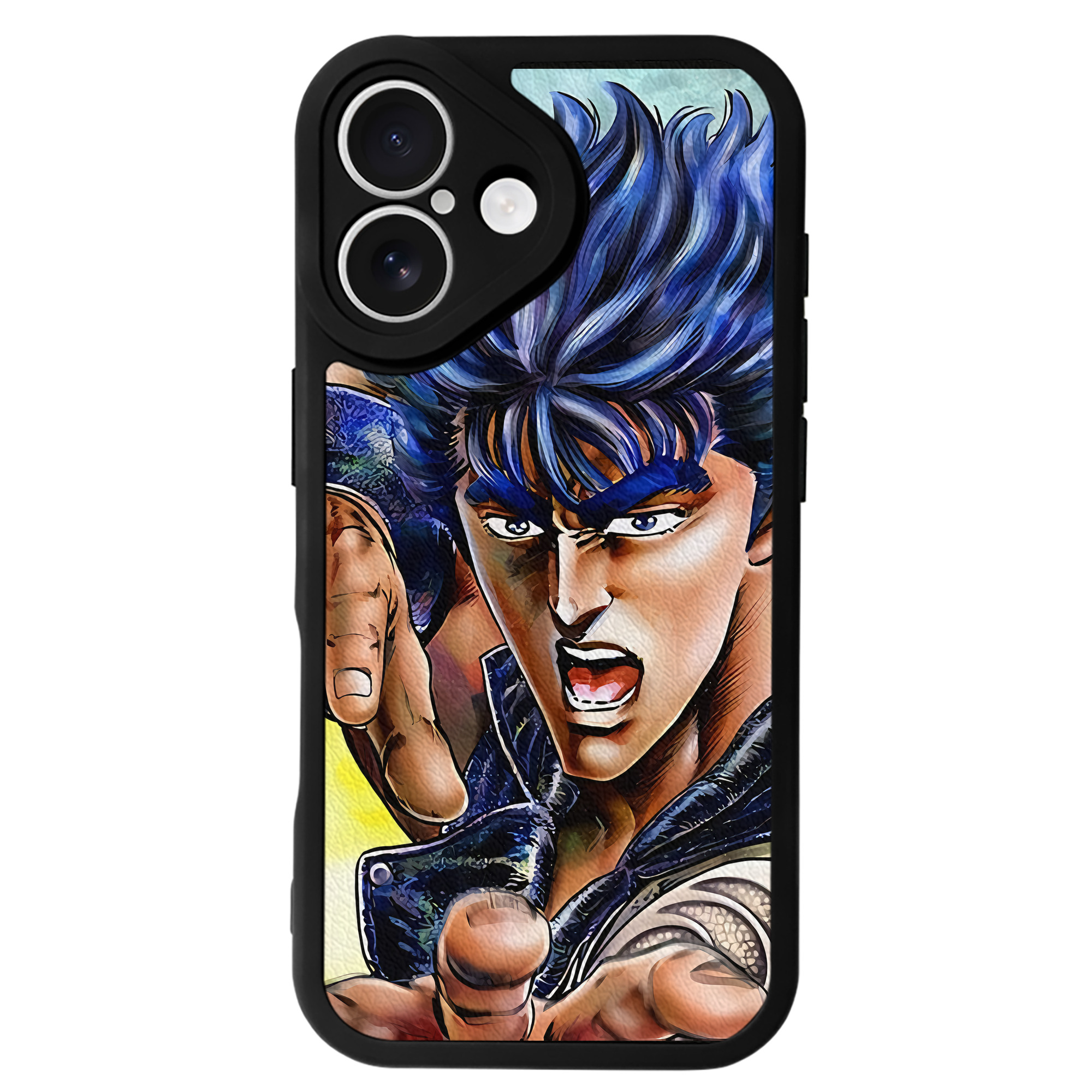 （画像用） 北斗の拳 Fist of the North Star 【iPhone 16シリーズ対応】シリコンスマホケース（レザー調） 材質：シリコン
